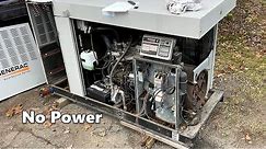 No Power - Generac Standby 36kw Generator