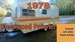 1978 Fleetwood Prowler travel trailer for sale #vintagecamper #traveltrailer