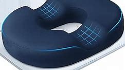 Donut Pillow Seat Cushion,Donut Chair Cushions for Postpartum Pregnancy & Hemorrhoids,Tailbone Pain Relief Cushion,Memory Foam Seat Cushions for Office&Home Chairs (Blue)