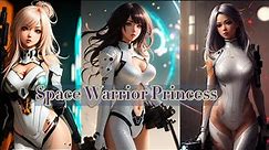 【AI ART】Space Warrior Princess | Cosmic Guardian | Interstellar Warrior