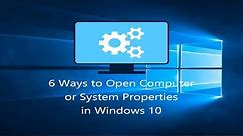 How to Open System Properties in Windows 10