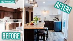 DIY Kitchen Renovation with incredible BEFORE & AFTER makeover | The DIY Mommy
