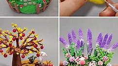 Easy Clay House and Flower Bouquet Ideas