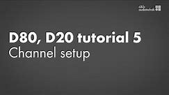 D80, D20 amplifiers tutorial 5 Channel setup