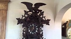 HUGE 3 foot Black Forest Antique Cuckoo Clock Circa 1890