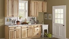 Hampton Bay Hampton 36 in. W x 12 in. D x 30 in. H Assembled Wall Kitchen Cabinet in Natural Hickory KW3630-NHK