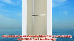 Russell Hobbs Cream 55cm wide Fridge Freezer Free-Standing RH55FF173C - Free 2 Year Warranty*