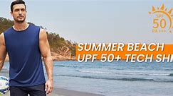 Quick Dry Sleeveless Swim Shirt Gym Muscle Athletic Summer Beach T Shirts
