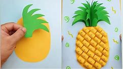 DIY Paper Pineapple Making
