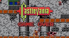 Castlevania (NES) GAME OVER screen