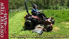 Testing out our New Zero Turn Lawn Mower in Tall Wet Grass | Toro Z-Master 4000 HD 60" Mower
