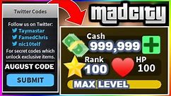 (AUGUST 2021) ALL *NEW* MAD CITY CODES ROBLOX!