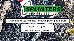 Chain link fence removal in... - Splinters Stump Grinding