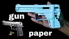 how to make paper pistol gun | how to make paper pistol that shoots paper bullet | paper gun | guns