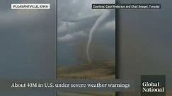 U.S. tornadoes: About 40 million people under severe weather warning