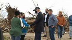 Biden tours storm devastation in Kentucky
