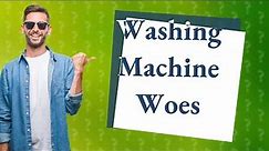 Why is my washing machine on but not washing?