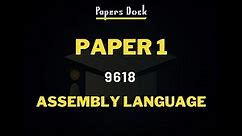 Assembly Language | Lecture 1 | A-level Computer Science | Paper 1