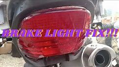 TBR7 / Hawk 250 Enduro BRAKE LIGHT ALWAYS ON EASY FIX!!!!!