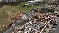 Tennessee tornado destruction seen in drone video