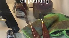 basic art supplies for oil painting! #oilpaintingtips #oilpaintingforbeginners #oilpaintingtutorial #oilpaintingsupplies #oilpainting #oilpaintingtechniques #painting #arttok