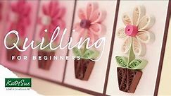 Paper Quilling For Beginners | Basic Shapes Tutorial + Make A Quilled Flower