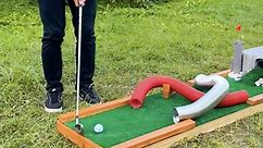 DIY backyard mini-golf made by real pro!