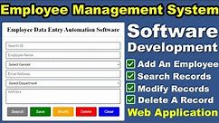 Employee Management System using PHP | Software Development Tutorial for beginners | Web Application