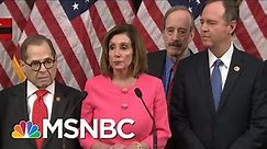 Nancy Pelosi Speaks Before Delivering Articles Of Impeachment To The Senate | MTP Daily | MSNBC