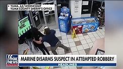 Marine fights off gas station robbery attempt