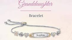 Dear Sweet Granddaughter Personalized Bracelet
