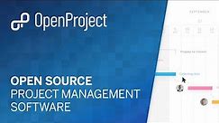 OpenProject - open source project management software