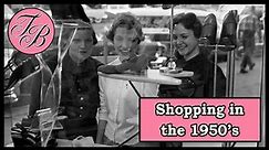 Shopping in the 1950's - Store Interiors - Window Displays - Shop with Me via Vintage Photos