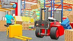I SPENT TODAY BUILDING A CHAOTIC WAREHOUSE | CAN WE MAKE BILLIONS? FARMING SIMULATOR 22