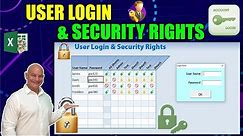 The AMAZING TRICK To Add Different User Security Rights to ANY Excel Sheet and User Login