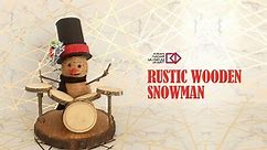 Rustic Wooden Snowman || Christmas Decor