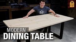 Super Simple Modern Dining Room Table