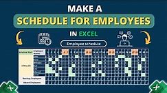 Make a Work Schedule for Employees in Excel