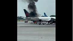 Truck Catches Fire At Montreal Airport Tarmac, Canada