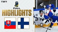 Slovakia vs. Finland FULL HIGHLIGHTS - World Juniors 2024
