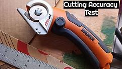 Worx Zipsnip electric scissors accuracy test