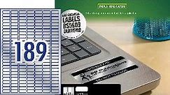 Avery 189UP Heavy Duty Laser Labels Silver 5 Sheets