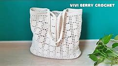 🧶Amazing DIY Crochet Bag | Crochet Tote Bag | How to Crochet a Bag Step by Step | ViVi Berry Crochet