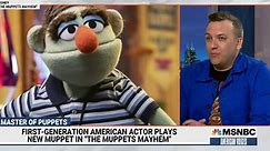 First-generation American actor plays new Muppet in new Disney series "The Muppets Mayhem"
