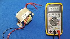 How to test a transformer with digital multimeter and oscilloscope.