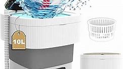 Mini Washing Machine, 10L Large Capacity Small Portable Washing Machine and Dryer, Foldable Compact Washer for Travel, Apartment,RV,Small Clothes, Underwear
