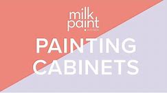 How to Paint Your Kitchen Cabinets with Milk Paint!
