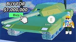 Buying The $1,000,000 Tank In Roblox Jailbreak