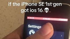 if the iphone se 1st gen got ios 16, 💀 #iphonese1stgen #2016 #fyp #iphones #ios16