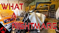 How To Install Ape Hangers on a Road King Special | Nothing Goes Right